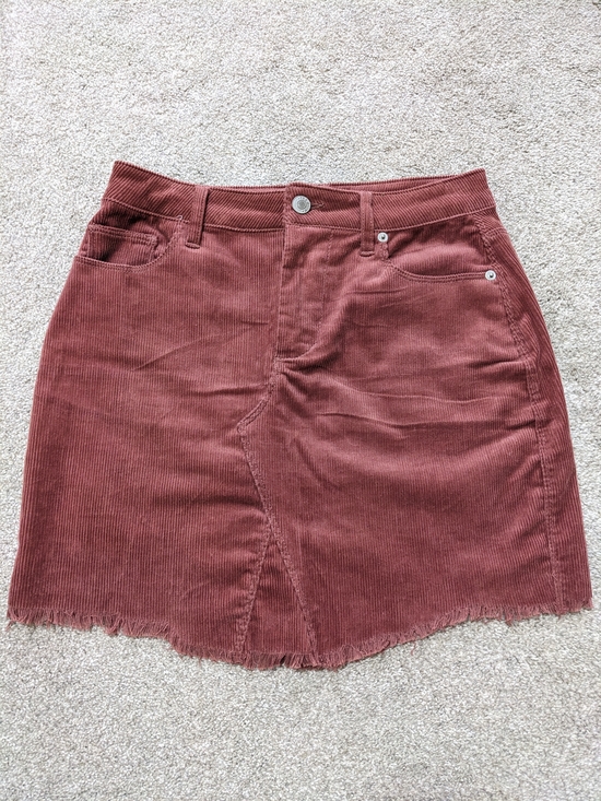 Love Tree Dresses & Skirts - Love Tree Corduroy Mini Skirt in Rust Red
